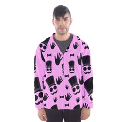 Gentleman - Pink Pattern Hooded Wind Breaker (men) by Valentinaart