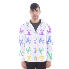 Rainbow Clown Pattern Hooded Wind Breaker (men) by Amaryn4rt