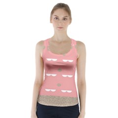 Cool Rose Racer Back Sports Top by AnjaniArt