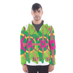 Green Navigation Hooded Wind Breaker (men) by Valentinaart