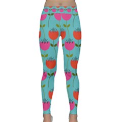 Tulips Floral Flower Classic Yoga Leggings by AnjaniArt