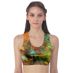 Mixed Abstract Sports Bra