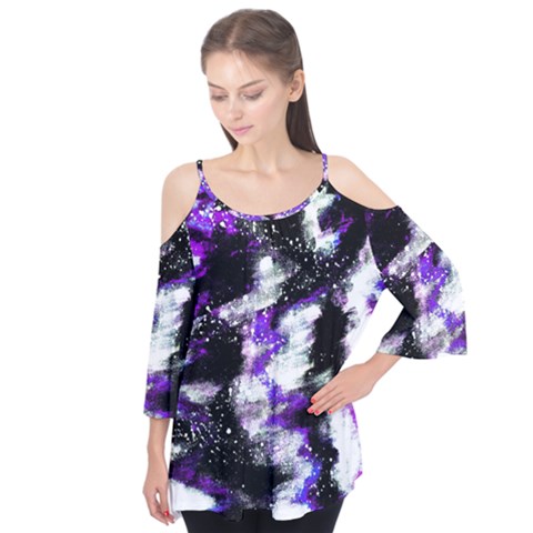 Abstract Canvas Acrylic Digital Design Flutter Tees by Amaryn4rt