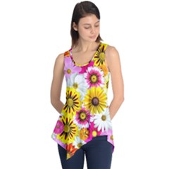 Flowers Blossom Bloom Nature Plant Sleeveless Tunic by Amaryn4rt