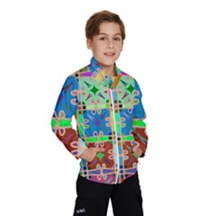 Abstract Pattern Background Design Wind Breaker (kids) by Amaryn4rt