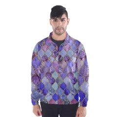 Blue Moroccan Mosaic Wind Breaker (men) by Brittlevirginclothing