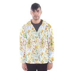 Pastel Flowers Hooded Wind Breaker (men) by Brittlevirginclothing