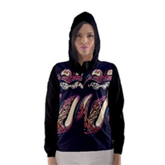 The Rolling Stones Glowing Hooded Wind Breaker (women) by Brittlevirginclothing