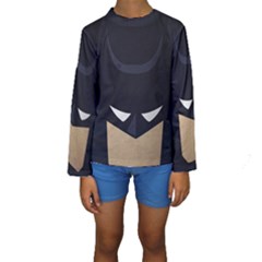 Batman  Kids  Long Sleeve Swimwear by Brittlevirginclothing