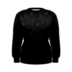 Dark Silvered Flower Women s Sweatshirt by Brittlevirginclothing