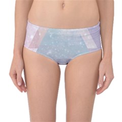 Pastel Colored Crystal Mid-waist Bikini Bottoms by Brittlevirginclothing