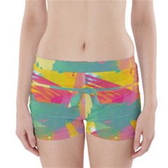 Paint Brush Boyleg Bikini Wrap Bottoms by Brittlevirginclothing