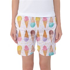 Cute Ice Cream Women s Basketball Shorts by Brittlevirginclothing