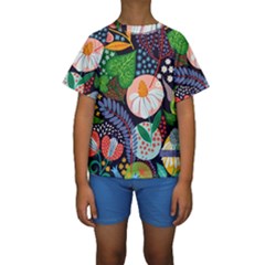 Japanese Inspired  Kids  Short Sleeve Swimwear by Brittlevirginclothing