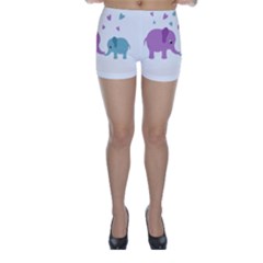 Elephant Love Skinny Shorts by Valentinaart