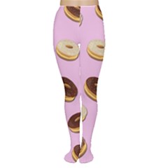 Donuts Pattern - Pink Women s Tights by Valentinaart