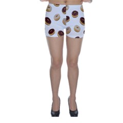Donuts Pattern Skinny Shorts by Valentinaart