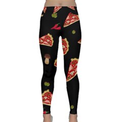 Pizza Slice Patter Classic Yoga Leggings by Valentinaart