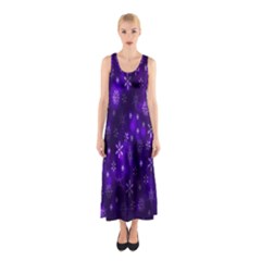Bokeh Background Texture Stars Sleeveless Maxi Dress by Amaryn4rt
