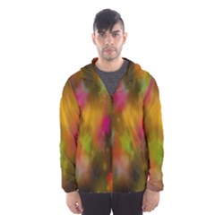 Star Background Texture Pattern Hooded Wind Breaker (men) by Amaryn4rt