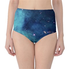 Space High-waist Bikini Bottoms by Brittlevirginclothing