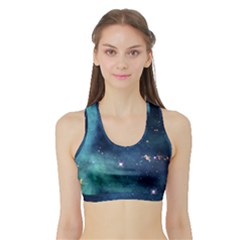 Space Sports Bra With Border