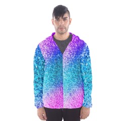 Rainbow Sparkles Hooded Wind Breaker (men) by Brittlevirginclothing