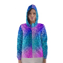 Rainbow Sparkles Hooded Wind Breaker (women) by Brittlevirginclothing