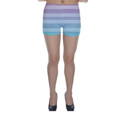 Colorful Vertical Lines Skinny Shorts by Brittlevirginclothing