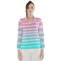 Colorful Vertical Lines Wind Breaker (women) by Brittlevirginclothing