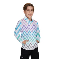 Colorful Wavy Lines Wind Breaker (kids) by Brittlevirginclothing