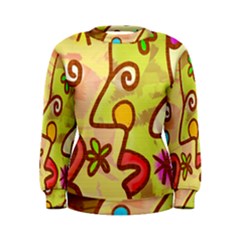 Abstract Faces Abstract Spiral Women s Sweatshirt