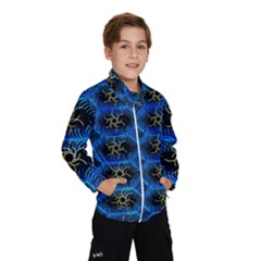 Blue Bee Hive Wind Breaker (kids) by Amaryn4rt