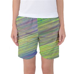 Diagonal Lines Abstract Women s Basketball Shorts by Amaryn4rt
