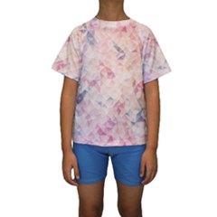 Pastel Diamond Kids  Short Sleeve Swimwear by Brittlevirginclothing