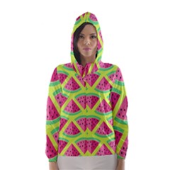 Lovely Watermelon Hooded Wind Breaker (women) by Brittlevirginclothing