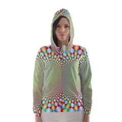 Color Abstract Background Textures Hooded Wind Breaker (women) by Amaryn4rt
