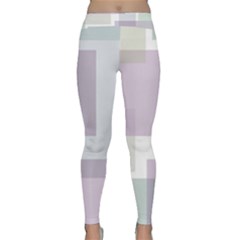 Abstract Background Pattern Design Classic Yoga Leggings by Nexatart