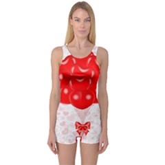 Abstract Background Balloon One Piece Boyleg Swimsuit by Nexatart