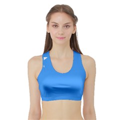 Flag Of The Myanmar Air Force Sports Bra With Border by abbeyz71
