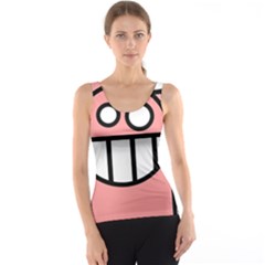 Dragon Head Pink Childish Cartoon Tank Top by Nexatart