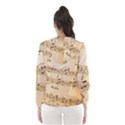 Music Notes Background Hooded Wind Breaker (Women) View2