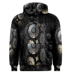 Fractal Sphere Steel 3d Structures Men s Zipper Hoodie by Nexatart