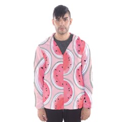 Cute Watermelon Hooded Wind Breaker (men) by Brittlevirginclothing