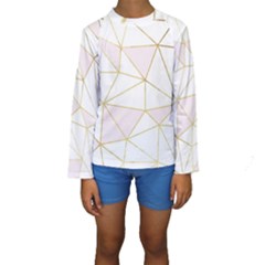 Cracked Kids  Long Sleeve Swimwear by Brittlevirginclothing