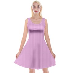Pink Texture Reversible Velvet Sleeveless Dress by Valentinaart