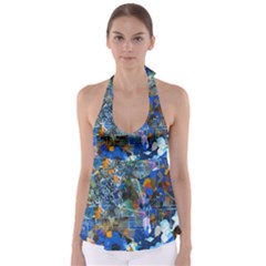 Abstract Farm Digital Art Babydoll Tankini Top by Nexatart