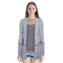 Gray fashion dtla district Drape Collar Cardigan View1