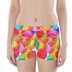 Rainbow Balloon Boyleg Bikini Wrap Bottoms by Brittlevirginclothing