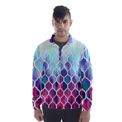 Purple Moroccan Mosaic Wind Breaker (men) by Brittlevirginclothing